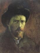 Vincent Van Gogh Self-portrait with Dark Felt Hat (nn04) oil painting picture wholesale